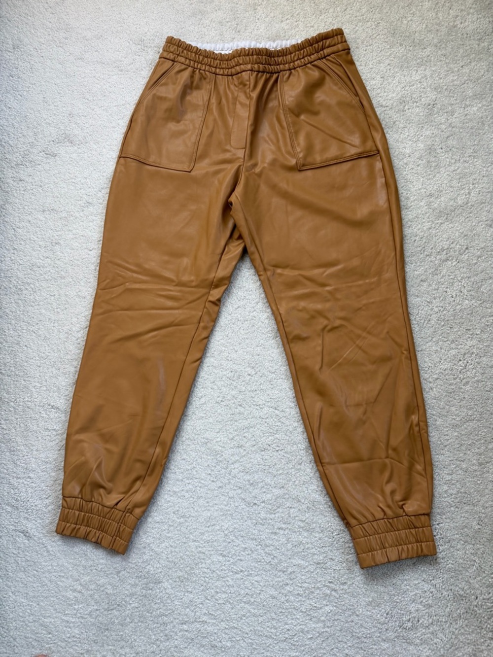 Express Faux Leather Jogger Pants – Size Small
